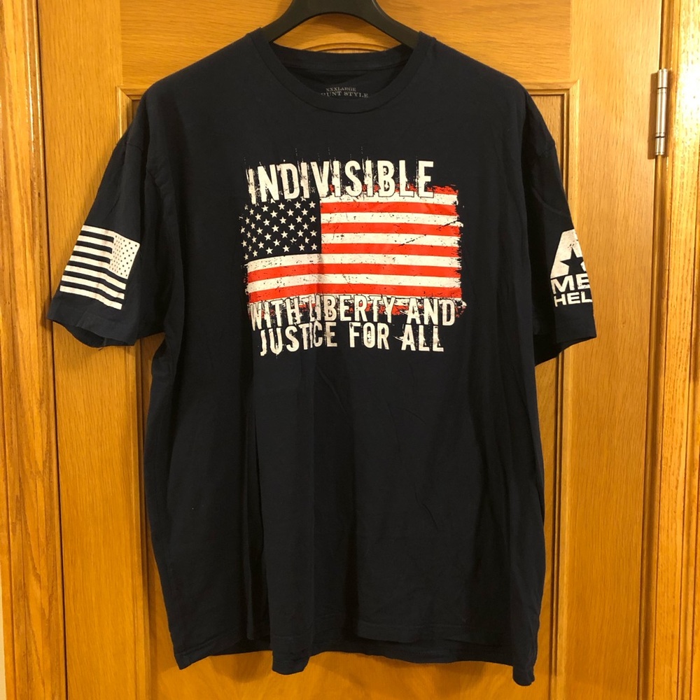 Grunt Style Indivisible With Liberty and Justice for All Graphic T-Shirt Sz 3XL